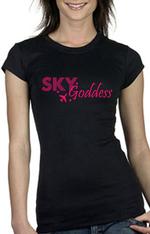 Black Sky Goddess Short Sleeve Shirt